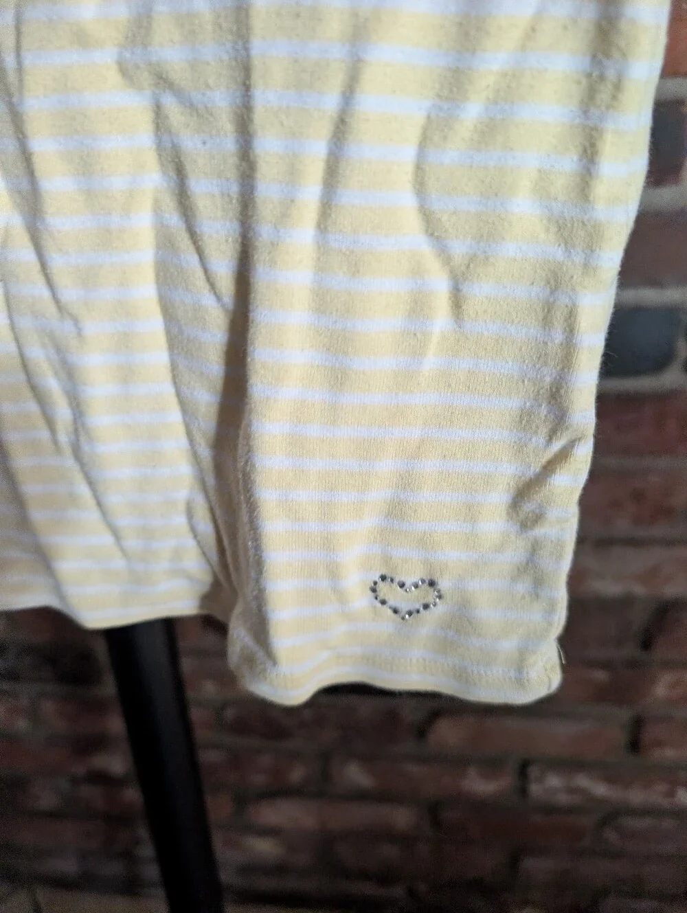 GAP Yellow and White Striped Kids Tee